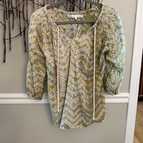 Green Top, Blouse, Ulla Johnson - Picture 1 of 5